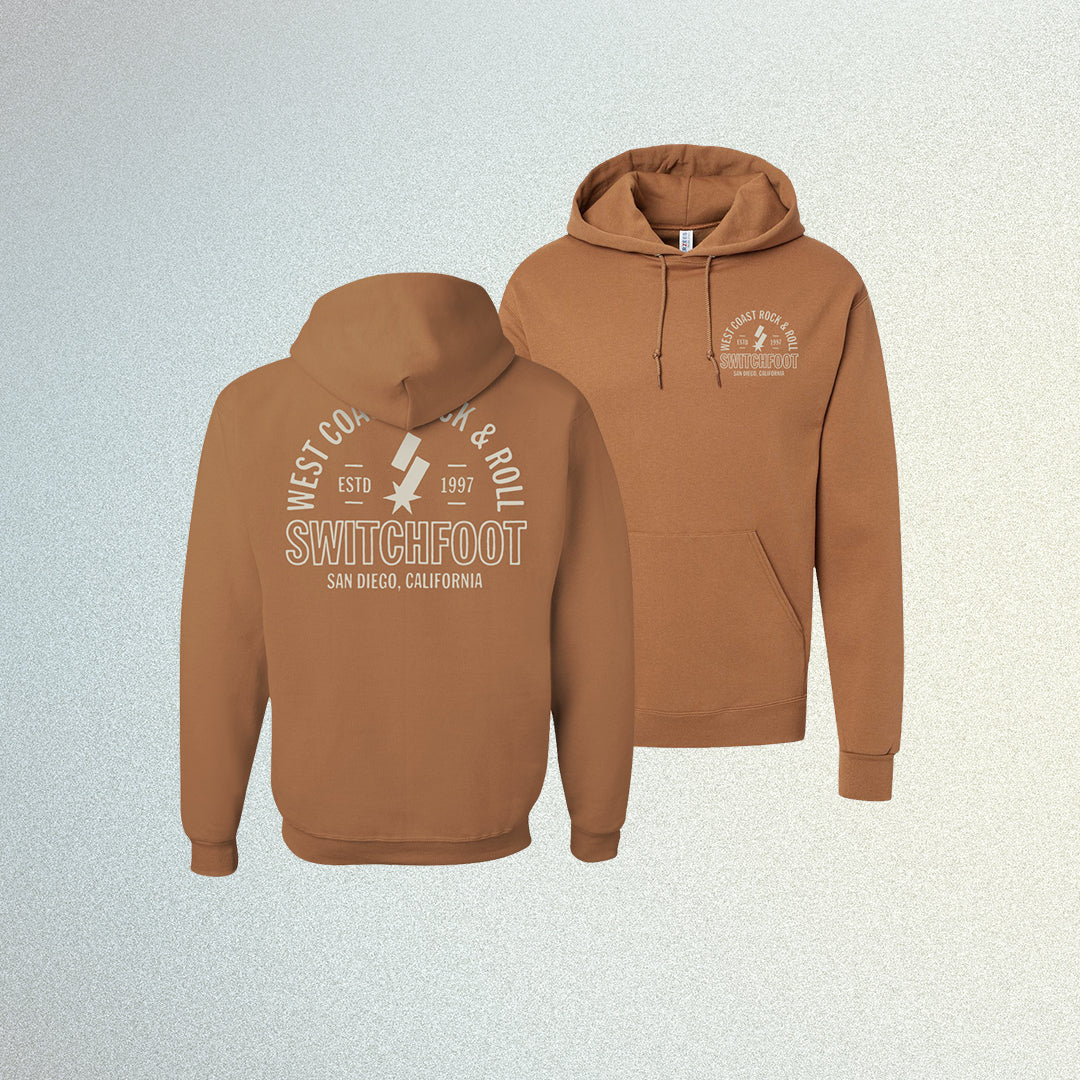 Brown And Orange Hoodie